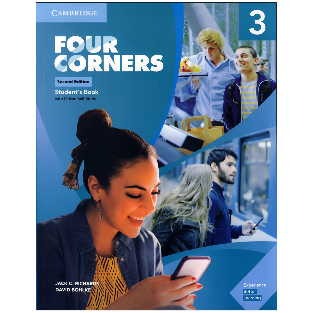 کتاب Four Corners 3 ویرایش دوم رحلی چاپ رنگی با کتاب کار