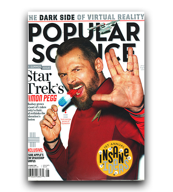 popular science star treks مجله انگلیسی چاپ اصل کاغذ گلاسه روغنی