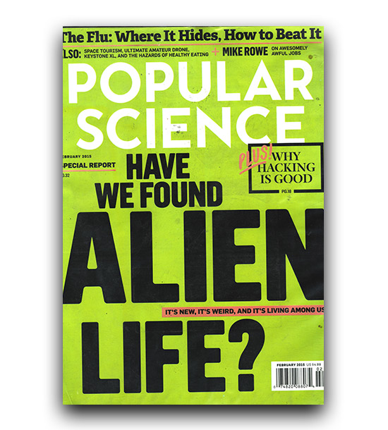 مجله انگلیسی Popular Science Have We Found Alien Life کاغذ گلاسه
